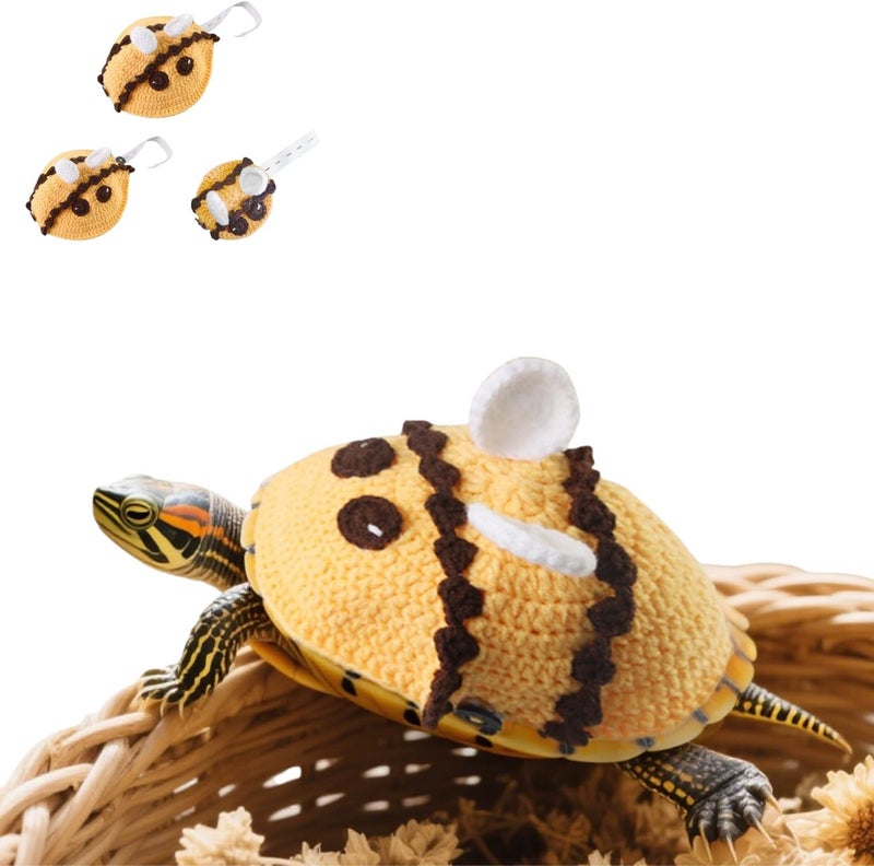 TTMIMIK Turtle Sweater Handmade Small Animal Sweater Winter Knitted Sweater with Adjustable Strap Tortoise Apparel for Christmas Halloween Party Cosplay Costume Photo Shoot (Small) - Image 1